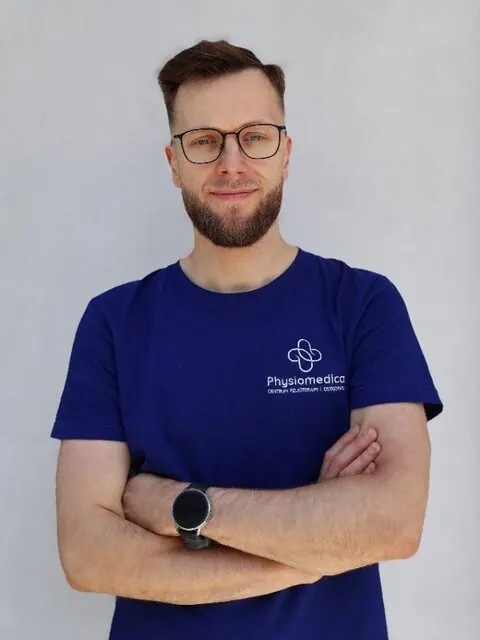 Tomek, założyciel i fizjoterapeuta w Physiomedica